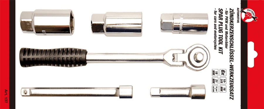 BGS DIY Zündkerzen-Werkzeug-Satz | Antrieb 10 Mm (3/8") | 6-tlg. – 137 3 BGS DIY Zündkerzen-Werkzeug-Satz | Antrieb 10 Mm (3/8") | 6-tlg. – 137
