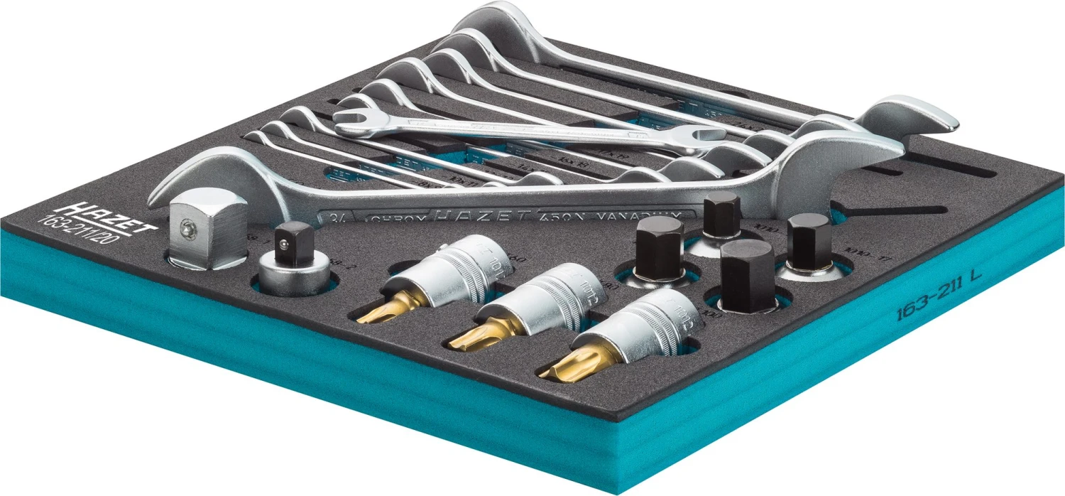 HAZET Steckschlüsselsatz 20mm 3/4 Zoll Außen-Sechskant Innen- 20tlg 163-211/20 4 HAZET Steckschlüsselsatz 20mm 3/4 Zoll Außen-Sechskant Innen- 20tlg 163-211/20 – Bild 2