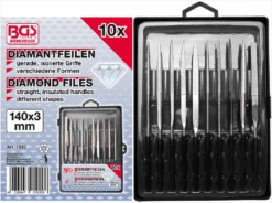 BGS Diamantfeilen-Satz | Gerade | 140 X 3 Mm | 10-tlg. – 1920