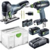 Festool AKKUSCHRAUBER + STICHSÄGE MONTAGESET 201404 18V 5,2 Ah Im Systainer Jetzt 576529 -Werkzeug Store 201404