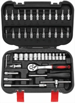 BGS DIY Steckschlüssel-Satz | Antrieb 6,3 Mm (1/4") | 46-tlg. – 2142