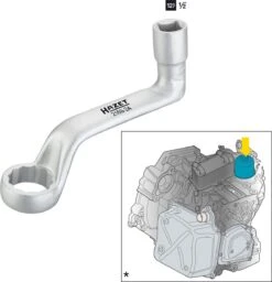 HAZET Ölfilter-Schlüssel Für DSG-Getriebeölwechsel 12,5mm 1/2 Zoll 24 2169-24 -Werkzeug Store 2169 24 23collage