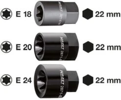 HAZET Bremssattel TORX® Einsatz Außen-Sechskant 22mm Außen TORX® Profil 2871-E18 7 HAZET Bremssattel TORX® Einsatz Außen-Sechskant 22mm Außen TORX® Profil 2871-E18 -Werkzeug Store 2871 e18 2871 e24 23detail