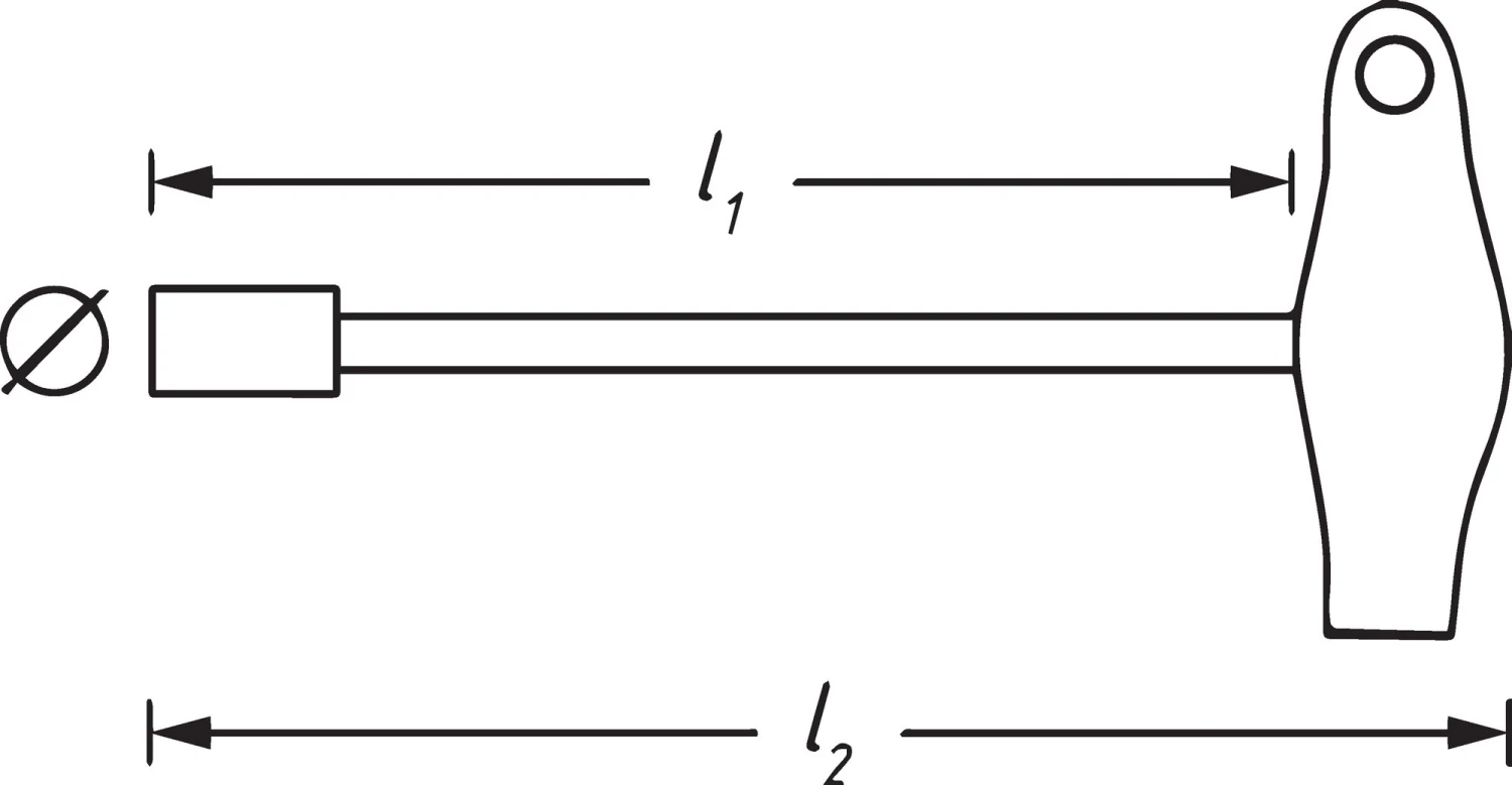 HAZET Steckschlüssel Mit T-Griff- Außen-Sechskant Profil - 13 428LG-13 5 HAZET Steckschlüssel Mit T-Griff- Außen-Sechskant Profil - 13 428LG-13 – Bild 3
