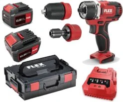 FLEX Akkuschrauber DD 2G 10.8-EC 2x Akkus Ladegerät L-BOXX 462.764