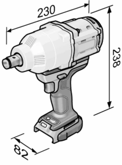 FLEX 492.612 Akku-Schlagschrauber 18,0 V IW 3/4" 18.0-EC Solo -Werkzeug Store 492612