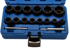 BGS Spezial-Steckschlüssel-Einsatz-Satz / Schraubenausdreher | 12,5 Mm (1/2") | SW 8 - 27 Mm | 16-tlg. – 5269 -Werkzeug Store 5269533bd9a21c9bc