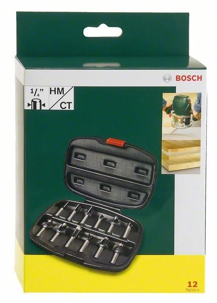 Bosch Fräser-Set-HM 12-teilig Durchmesser: 1/4" Schaft 2607019465 7 Bosch Fräser-Set-HM 12-teilig Durchmesser: 1/4" Schaft 2607019465 – Bild 5