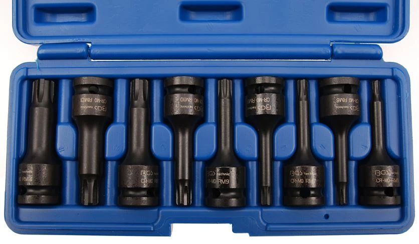 BGS Kraft-Bit-Einsatz-Satz | 12,5 Mm (1/2") | Keil-Profil (für Ribe) M5 - M14 | 9-tlg. – 5483 5 BGS Kraft-Bit-Einsatz-Satz | 12,5 Mm (1/2") | Keil-Profil (für Ribe) M5 - M14 | 9-tlg. – 5483 – Bild 3