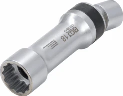 BGS Zündkerzen-Gelenkeinsatz Zwölfkant Mit Haltefeder | Antrieb Innenvierkant 10 Mm (3/8") | SW 18 Mm – 6849 -Werkzeug Store 6849 004