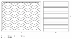 BGS Gummiauflage | Für Hebebühnen | 160 X 120 X 100 Mm – 7008 -Werkzeug Store 7008 002