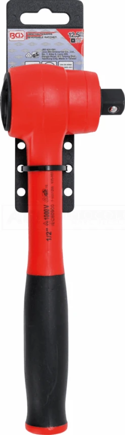 BGS VDE-Umschaltknarre | Abtrieb Außenvierkant 12,5 Mm (1/2") | 1000 V – 702 -Werkzeug Store 702 004