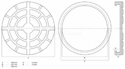BGS Gummiteller | Für Hebebühnen | Ø 150 Mm – 7045 -Werkzeug Store 7045 001