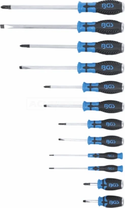 BGS Schraubendreher-Satz | Mit 6,3 Mm (1/4") Innenvierkant | 12-tlg. – 7896 -Werkzeug Store 7896 005