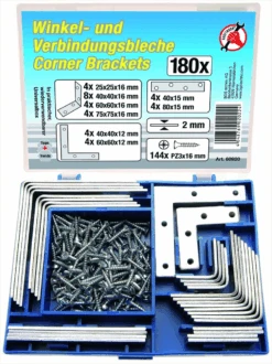 BGS DIY Verbindungsblech-Satz | 180-tlg. – 80920