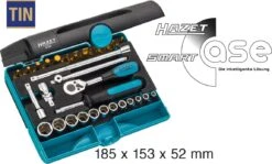 HAZET Steckschlüssel Satz 1/4 Zoll Werkzeugset Im Ergonomischen SmartCase 30tlg 854