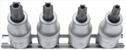 BGS Bit-Einsatz-Satz | 12,5 Mm (1/2") | T-Profil (für Torx) Mit Bohrung T40 - T55 | 4-tlg. – 8885