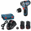 Bosch Akku Bohrschrauber GSR 12V-15 FC Mit 2 X 2,0 Ah Akku L-BOXX 1 Aufsatz 06019F6001 -Werkzeug Store GSR12FC1