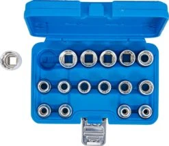 BGS Steckschlüssel-Einsatz-Satz Zwölfkant | 12,5 Mm (1/2") | SW 8 - 24 Mm | 16-tlg. – 2226 -Werkzeug Store bgs 2226 004
