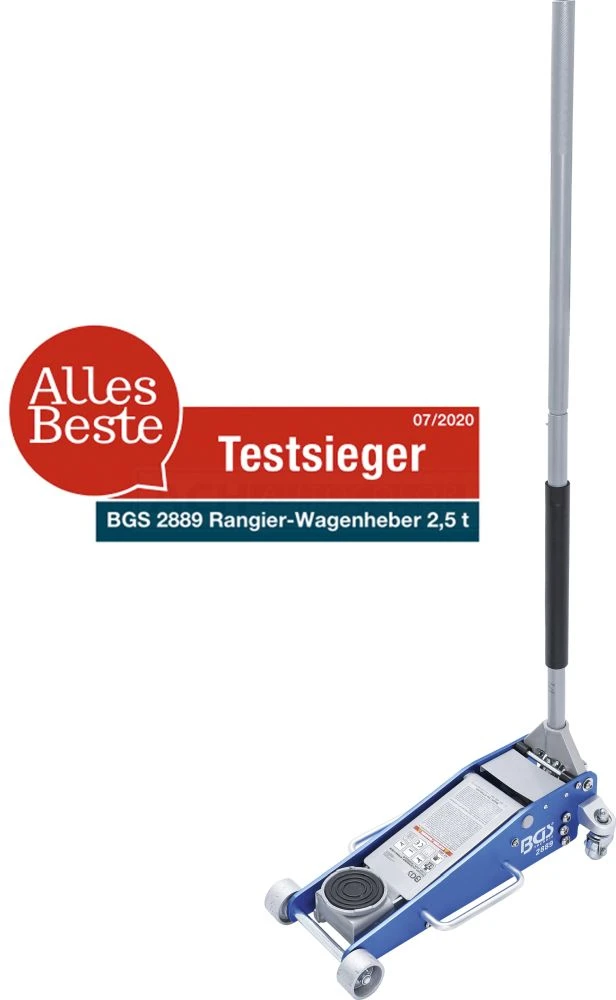 BGS 2889 Rangier-Wagenheber Hydraulisch Aluminium-Stahl-Konstruktion 2,5 T 4 BGS 2889 Rangier-Wagenheber Hydraulisch Aluminium-Stahl-Konstruktion 2,5 T – Bild 2