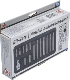 BGS DIY Bit-Satz | Antrieb Außensechskant 10 Mm (3/8") | 15-tlg. – 5070 -Werkzeug Store bgs 5070 005