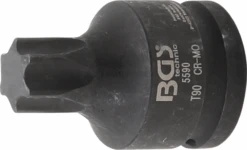 BGS Kraft-Bit-Einsatz | Antrieb Innenvierkant 20 Mm (3/4") | T-Profil (für Torx) T90 – 5590