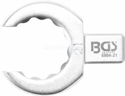 BGS Einsteck-Ringschlüssel | Offen | 21 Mm | Aufnahme 9 X 12 Mm – 6904-21