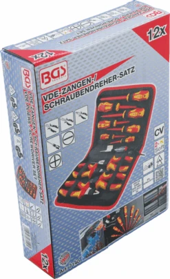 BGS VDE-Zangen- / Schraubendreher-Satz | 12-tlg. – 7140 -Werkzeug Store bgs 7140 003