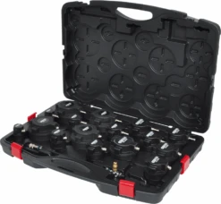 KS Tools Turbolader-Ladeluft-System-PrĂŒfkoffer-Satz, 17-tlg. - 150.2520