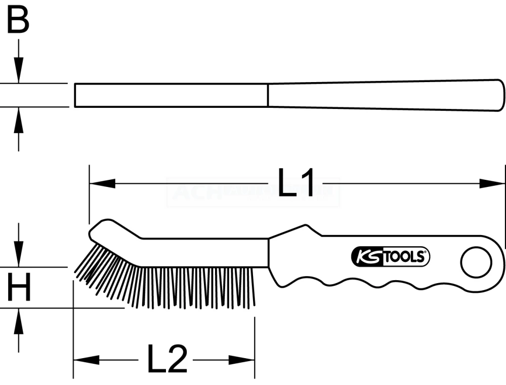 KS Tools Stahldraht-Bremssattel-Drahtbürste 2-reihig - 201.2320 8 KS Tools Stahldraht-Bremssattel-Drahtbürste 2-reihig - 201.2320 – Bild 6